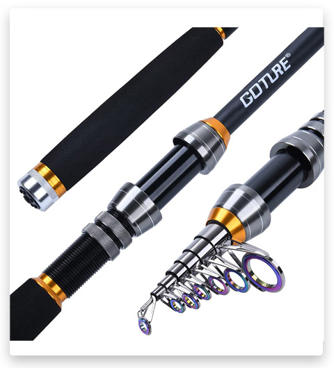 Goture Telescopic Travel Fishing Rod and Reel Combo